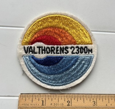 Val Thorens France French Alps Skiing Ski Resort Area 2300 m Round Patch Badge