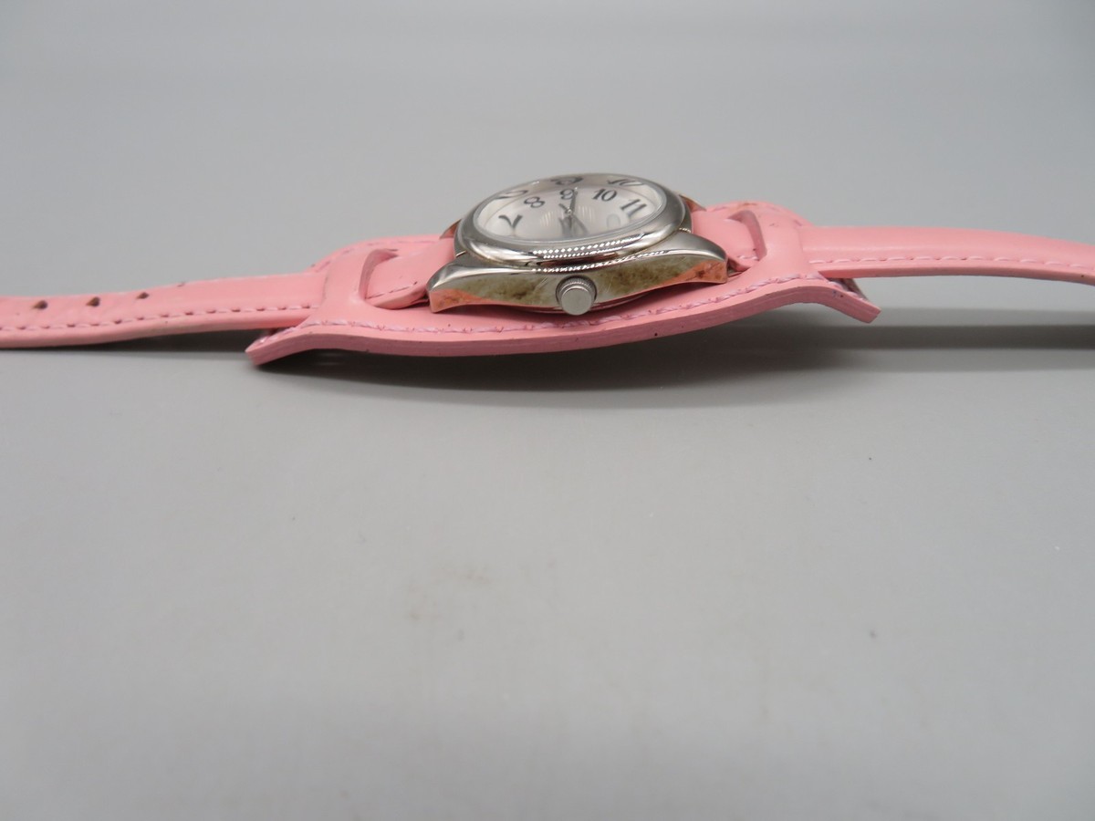 Ladies Caravelle by Bulova Watch Pink Leather Band New 