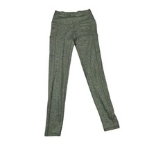 Aerie Leggings Womens Small Green High Rise Ankle Pockets Chill Play Move Yoga