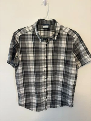 Columbia Shirt Men's L Cotton Multicolor Short-Sleeve Button Down - Image 1 of 4