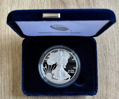 2016-W Silver American Eagle, 1 oz. Proof/PP, in Box & COA - 30. Jubiläumsmünze - Bild 1 von 4