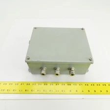 Hoffman A-1008SC 10" x 8" x 4" Electrical Enclosure W/Back Plate & Screw Cover