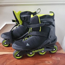 Rollerblade Zetrablade Elite Men  s Size 13 EU 47 Inline Skates Black Green