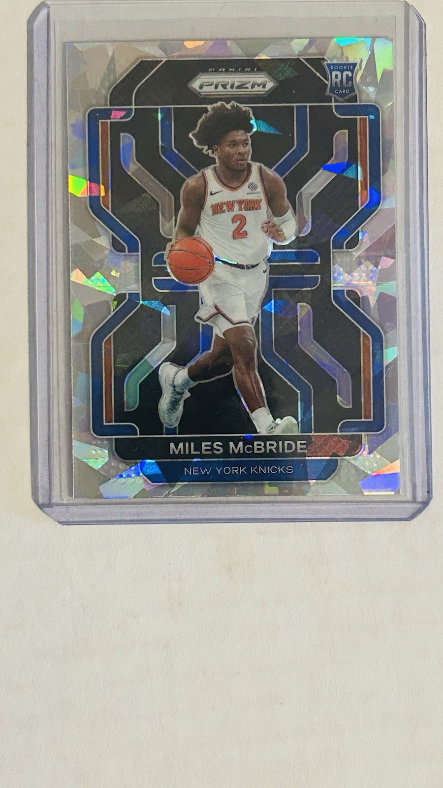 2021-22 Panini Prizm Miles McBride #283 Ice Prizm (RC) Knicks