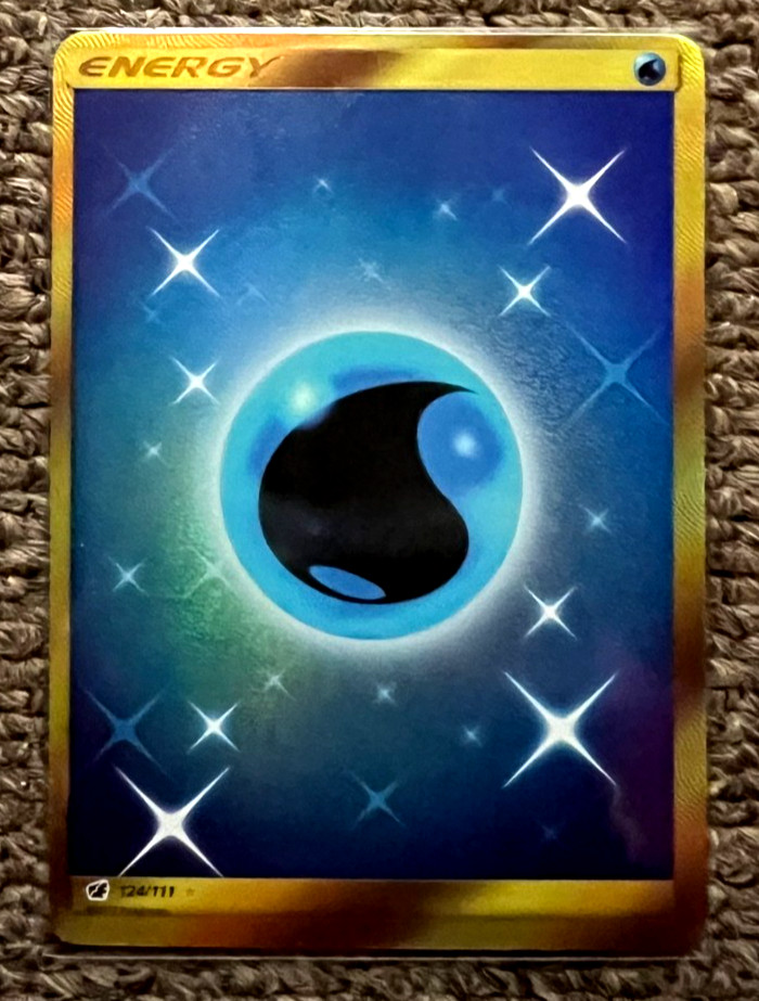 ENERGY 124/111 HOLO WATER ENERGY CRIMSON INVASION SECRET RARE POKEMON CARD NM
