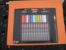 Brand New - Craft Smart Premium Fine Tip Oil-Based Paint Pens - 12 Asstd Colors