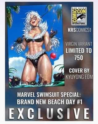 SDCC 2026 KRS Comics Marvel Swimsuit Special Black Cat cover #1 Virgin Variant
