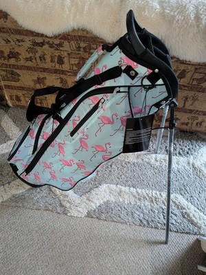 Neue leichte Flamingo Print Golf Standbag Dual Strap inkl. Abdeckung