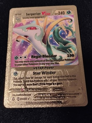 Superior V star HP 240 Regal blender Star Winder Gold Foil Fan Art Pokémon
