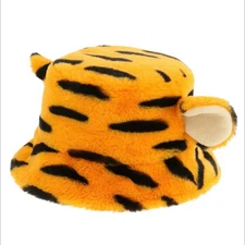 Tokyo Disney Resort Tigger Fluffy Bucket Hat Ears Cap Winnie the Pooh Japan Used