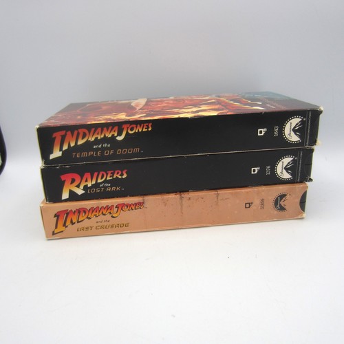 Indiana Jones Trilogy 1,2 &3 (1989) VHS Last Crusade, Temple of Doom, Raiders - Picture 6 of 10