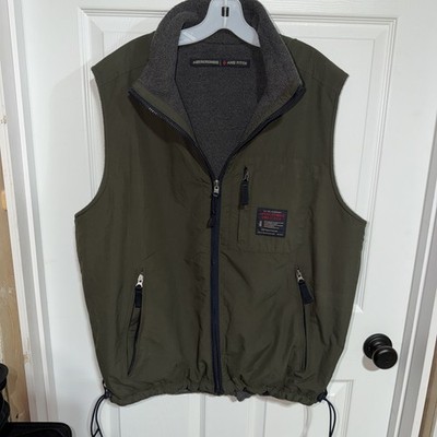 Abercrombie And Fitch Reversible Vest,  Large Men s, Green And Grey