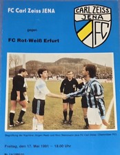 1990/91 DDR Oberliga FC Carl-Zesiss-Jena - FC Rot-Weiß-Erfurt