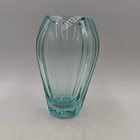 Signed Vintage Art Deco Moser Karlovy Vary Made In Czechoslovakia Crystal Vase