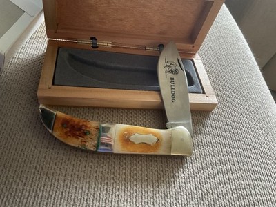 Bulldog Knife - Old Smoky - Folding Pocket Clasp Knife In Wooden Box