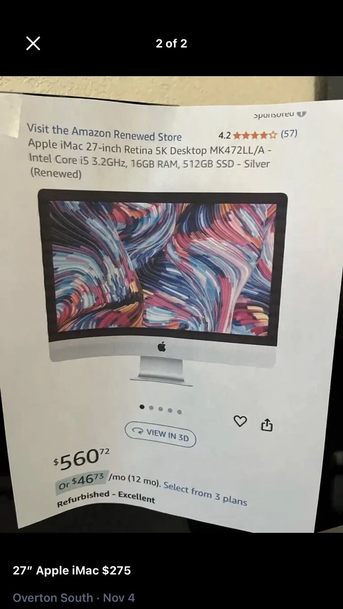 Apple iMac 500GB HDD 4GB Desktops & All-In-Ones for sale | eBay