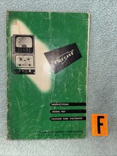 Vintage Precise Model 907 VTVM Vacuum Tube Volt Meter Instructions Manual LOC F
