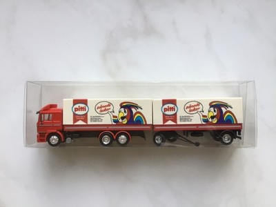 Herpa MAN F2000 tandem trailer truck  Pitti Recklinghausen  conversion 1:87