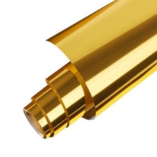 Heat Transfer Vinyl Roll Metallic Foil Gold Iron On Vinyl 12 X 6ft Chrome Htv V
