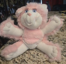 Vintage 1987 Purr-Tenders Cat Plush Stuffed Animal Fisher Price... Works