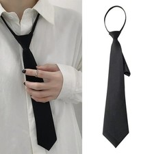 Unisex Retro Silky Slim Narrow Neck Tie Korean Style Elegant Student Tie UK