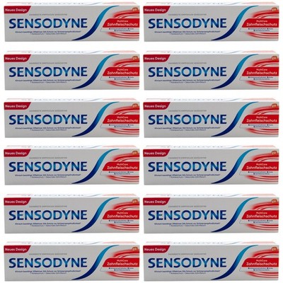 Sensodyne MultiCare Zahnfleischschutz Zahnpasta 12 x 75ml tägliche Zahncreme