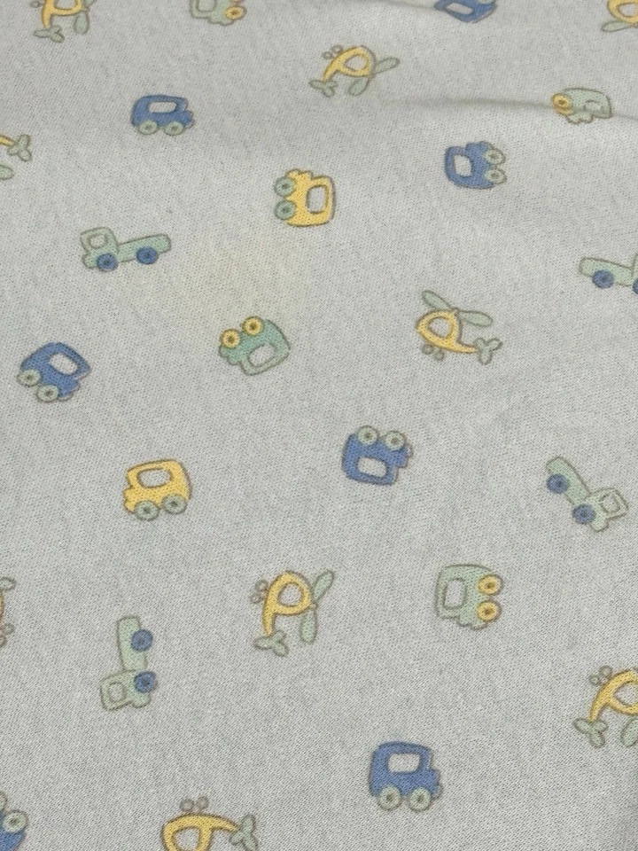 Difícil de encontrar Manta de recepción de bebé Carters azul coches camiones helicópteros vehículo Foto 2 de 3