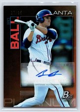 Bryce Ball 2020 Bowman Platinum ROOKIE GOLD Autograph Auto #17/25 Atlanta Braves