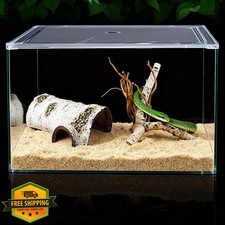 Reptile Hide Basking Platform Birch Tree Cave Large Aquarium Fish Tank Decor