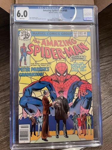The Amazing Spider-Man #185 Marvel Comics 1978 CGC 6.0 Key Issue Graduation