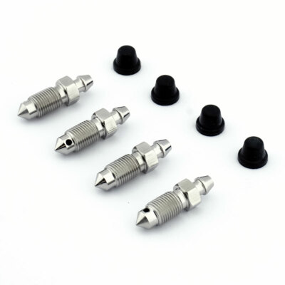 For VW Golf MK7 (2013-2020) 4x Brake Caliper Bleed Screws STAINLESS