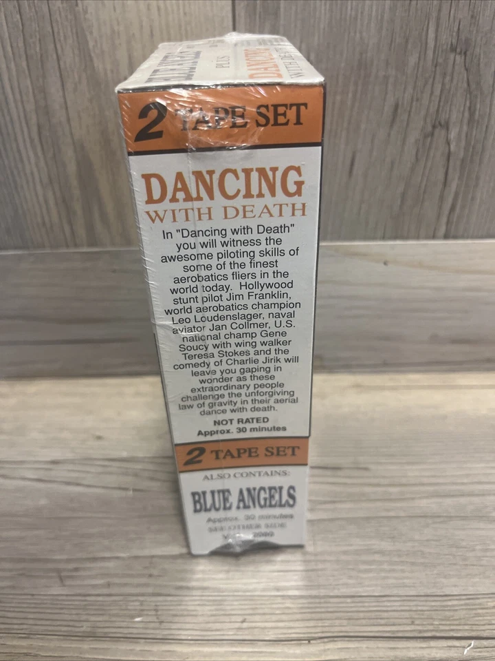 VHS Sealed 1989 Blue Angels Plus Dancing With Death 2 Tape Set - Image 3 of 4