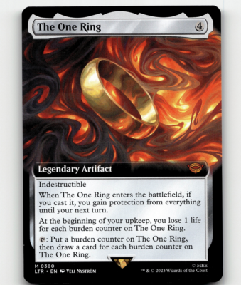 one ring to rule them all mtg card My hands were literally shaking': Ultra-rare 'One Ring' game card found by  Toronto collector