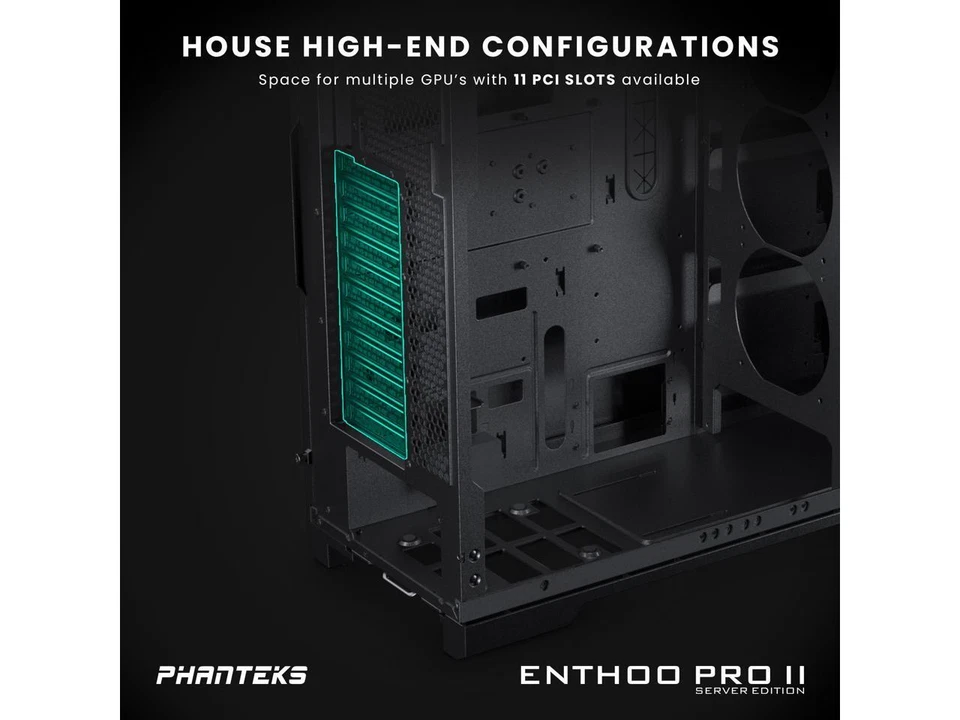Phanteks Enthoo Pro 2 Server Edition – SSI-EEB Motherboard support, 11-PCI slots - Image 3 of 4