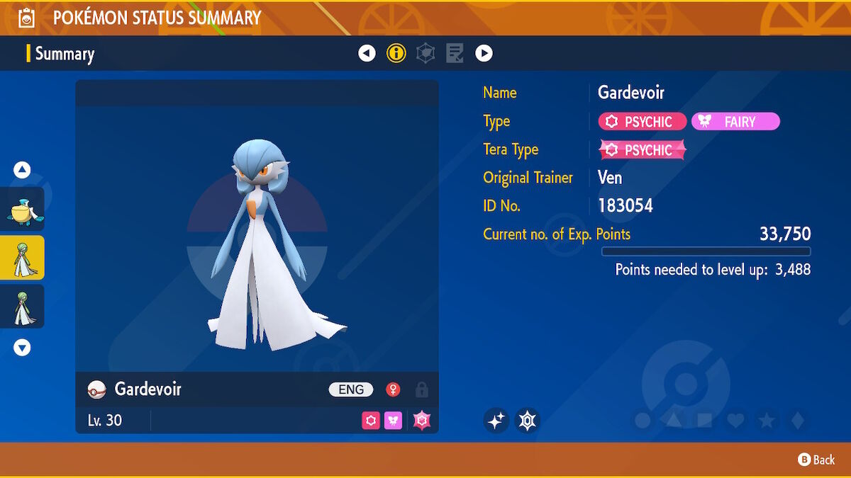 Shiny Badge Quest - Nicknames for Shiny Ralts (Gardevoir)