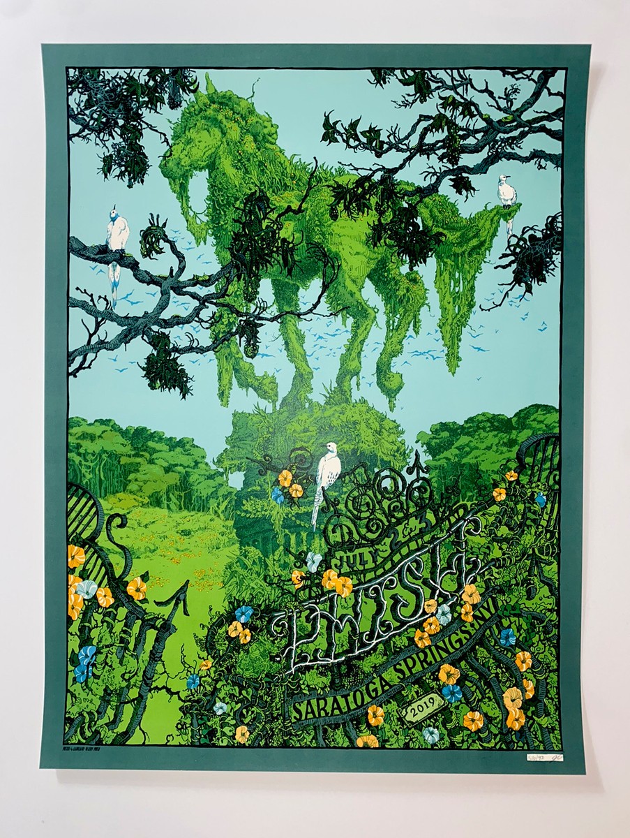 Phish Poster Official SPAC Saratoga Springs NY 2019 Silkscreen #'d