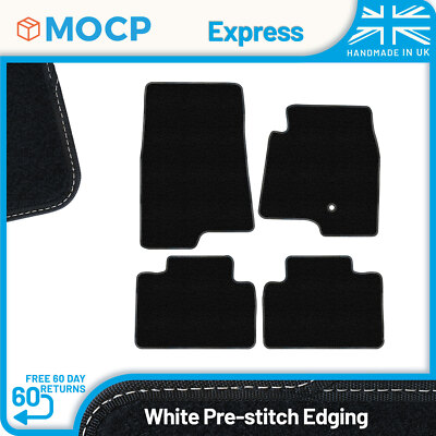 Express with White Pre-Stitch Trim Car Mats to fit Mitsubishi Shogun SWB 3DR ...