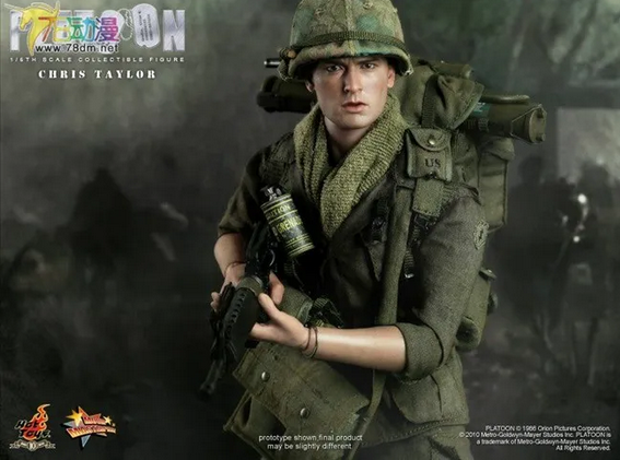 Hot Toys Mms135 1/6 Platoon Chris Taylor Charlie Sheen Action