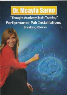 Dr Mcayla Sarno Thought Academy Brain Training Performance Pak Breaking AUDIO CD