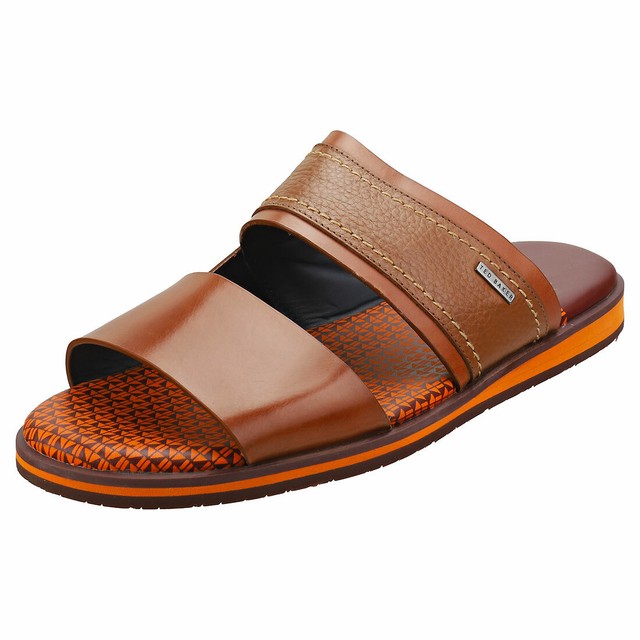 tan leather walking sandals