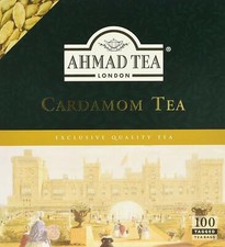 Ahmad Tea Cardamom Tea - 100 Teabags Premium Quality Tea 0.08 per strip