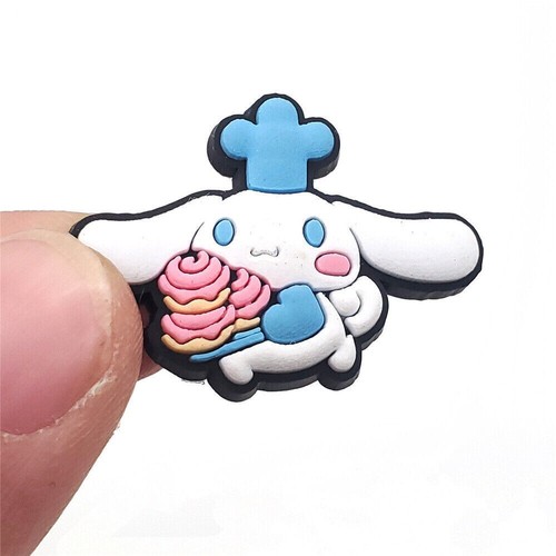 10PCS Cute Cinnamoroll Shoe Charms for ClogCroc Shoes DIY Decor Accessories Set - Picture 9 of 12