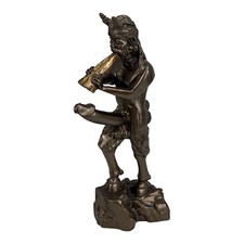 Pan Griechischer Akt Gott der Natur Faunus Phallus Statue Skulptur Bronze Far...