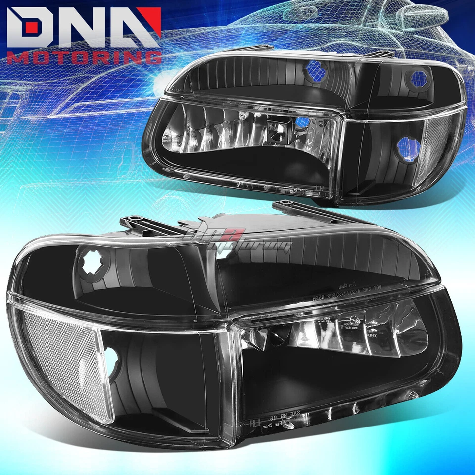 FAROS ESQUINEROS PARA EXPLORER/MONTAINEER 1995-2001 CON KIT LED ESTILO DELGADO NEGRO Foto 2 de 4