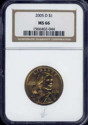 2005-D Sacagawea Dollar NGC MS66 Quality ✔️