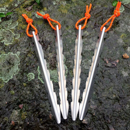 4 Pcs Tent Pegs Outdoor Awning Nails Tent Stakes Canopy Pegs Tent Peg Stakes - Afbeelding 1 van 11