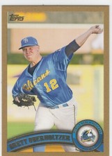 2011 Brett Oberholtzer Topps Pro Debut ROOKIE Parallel /50 - #234 Braves RC