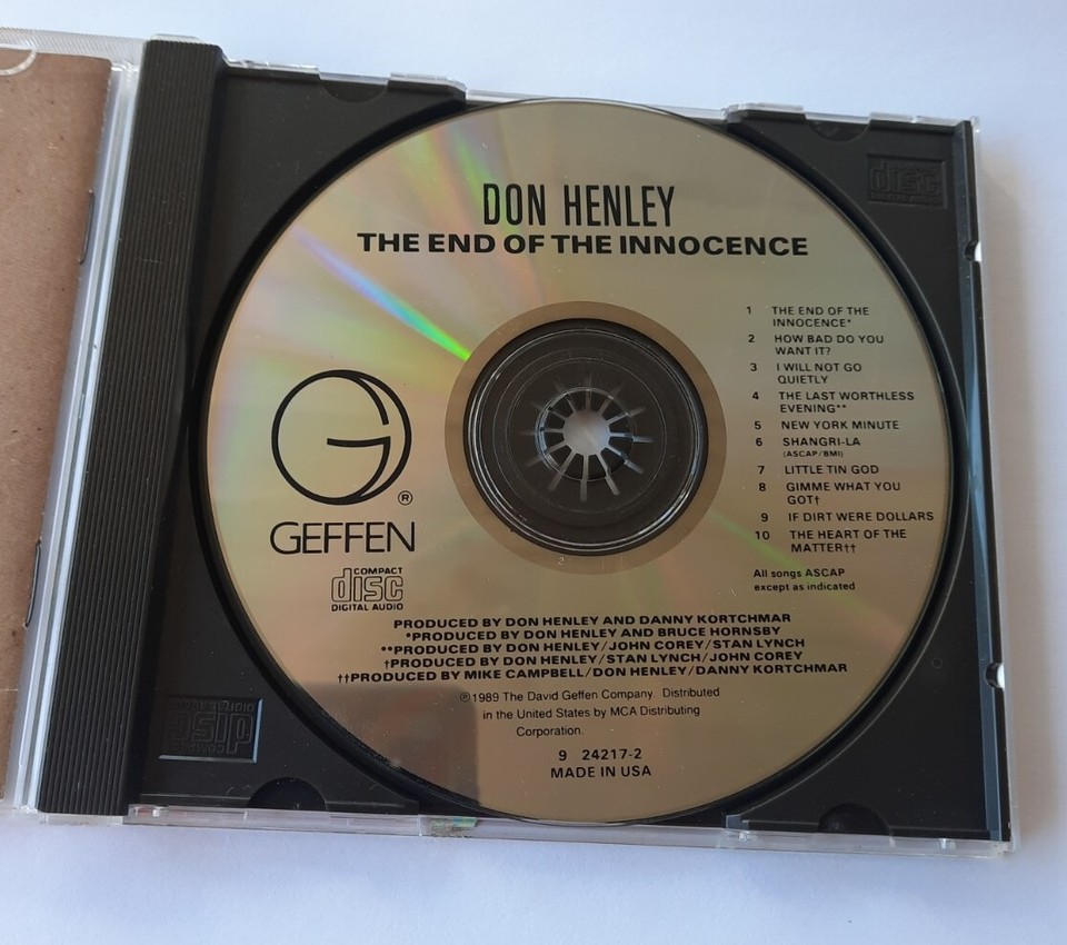 Don Henley The End Of The Innocence CD eBay