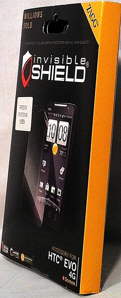 NEW ZAGG HTC EVO 4G invisiblSHIELD MILITARY GRADE ANTI-SCRATCH SCREEN PROTECTOR - Image 3 of 4