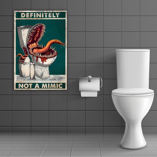 Vintage Music Poster Definitely Not A Mimic Wall Art Unique Wall Decor Gift Idea - Picture 3 of 7